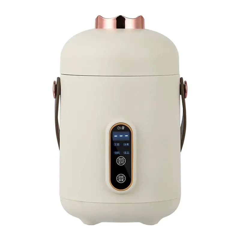 Mini Cuociriso ABBZ Portable, Electric Kettle Travel Compact for Noodles, Soups & Water Bubbles, EU Plug, Domestic Use
