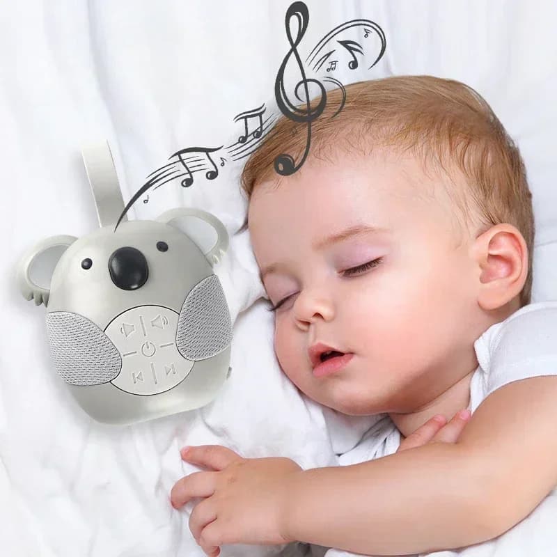 Koala portatile Suono del sonno Macchina per il rumore bianco del bambino Lettore musicale lenitivo Monitor del sonno Casa per il passeggino della cameretta del bambino
