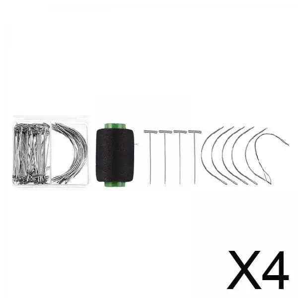 Kit filo ad ago curvo Set da cucito a mano multi tipo per lavori di tappezzeria su tela in pelle e tappeti
