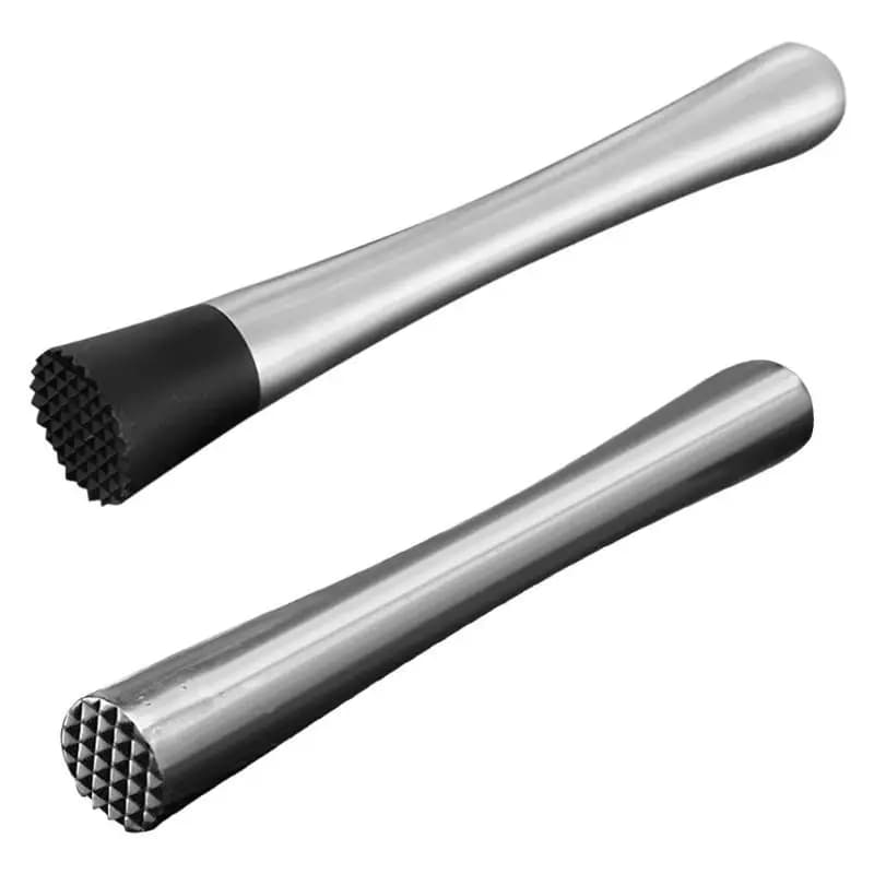 Bastone per miscelazione vino in acciaio inossidabile Cocktail Muddler Shaker con martello schiacciato Bevanda fai da te Muddler per frutta Strumento per bicchieri di ghiaccio tritato