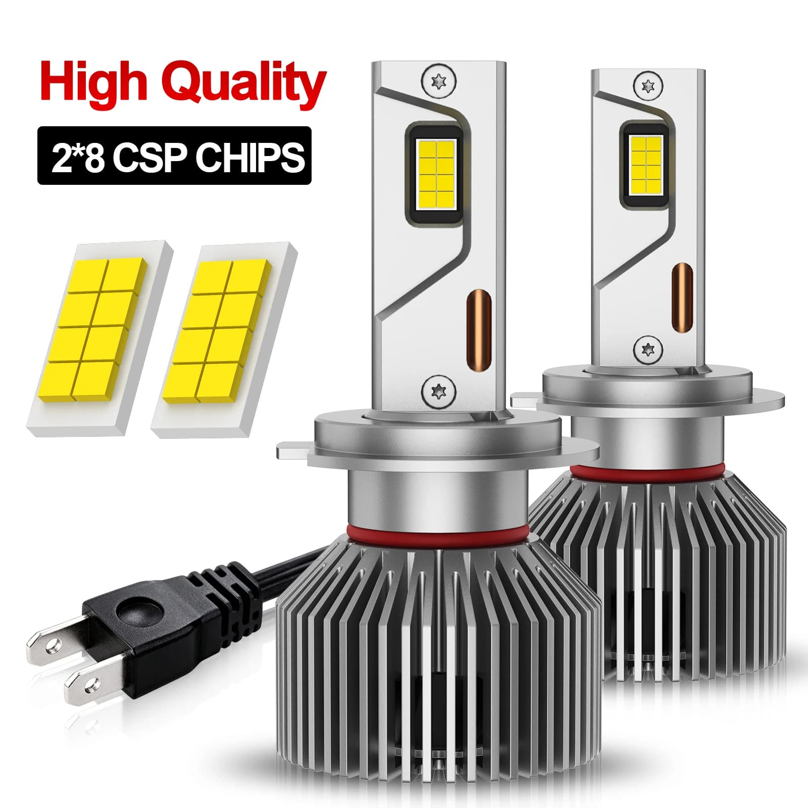 H4 H7 LED CANBUS H11 H8 H9 H1 9005 HB3 9006 HB4 9012 HIR2 LED Headlights CSP High Power 6000K Car Headlamp Diode Bulb 12V 2PCS