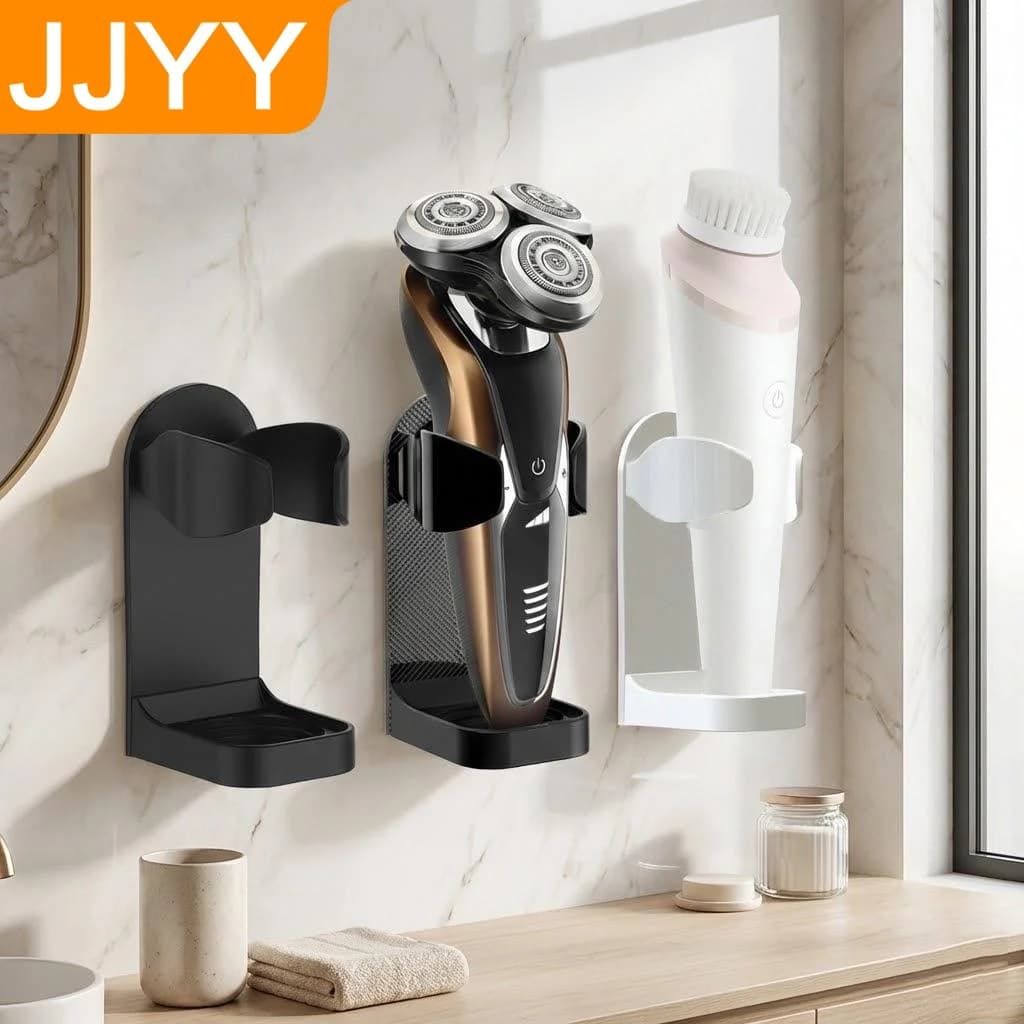Electric Toothbrush Holder Shaver Rack Razor Organizer Bathroom Storage Hook Self Adhesive Wall Mounted Durable