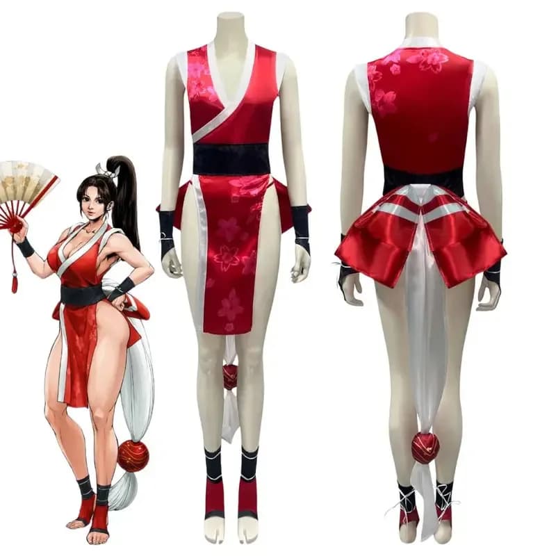 Streetfighter Cosplay Mai Shiranui Women's Costume SF6 Dresses Role Game Dresses Fantasy Halloween Carnival Party Suit