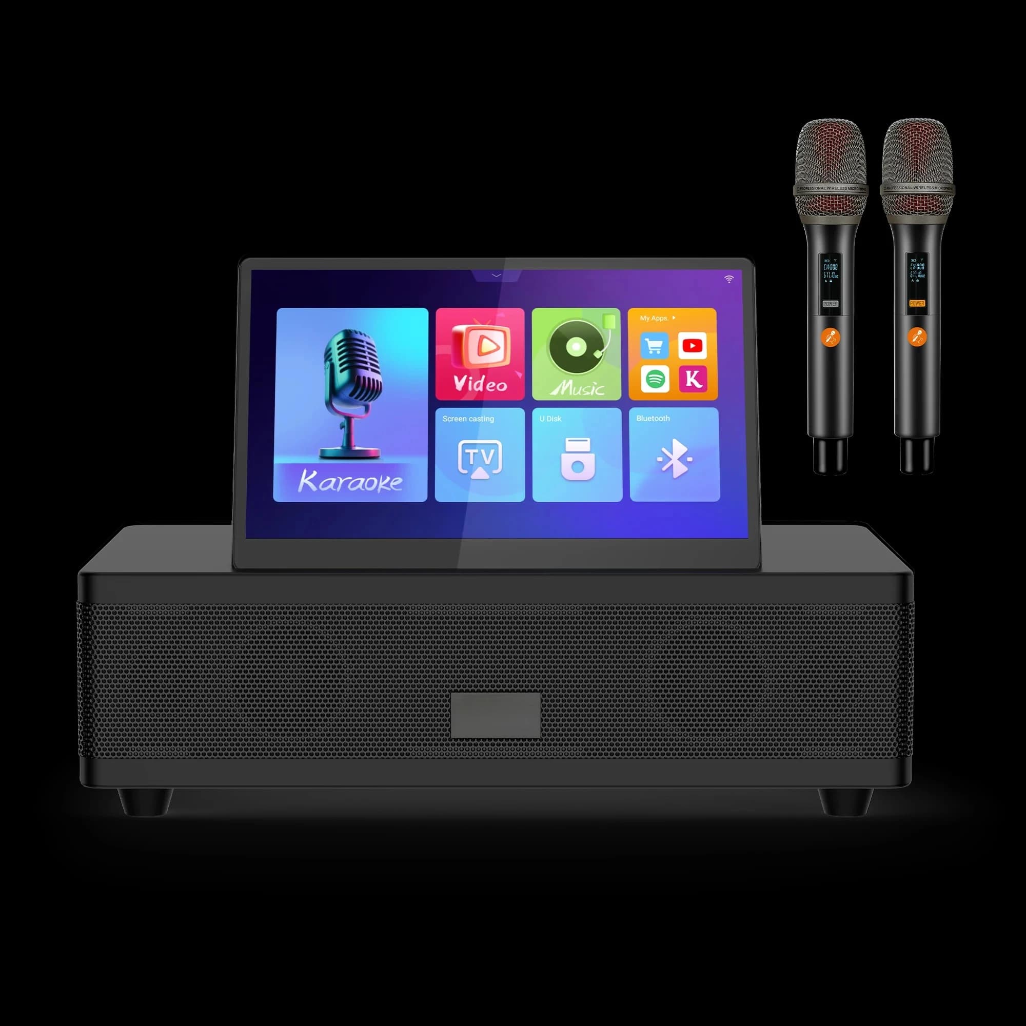 1TB Portable All-in-One Karaoke Machine with 12.2 Inch Touch Screen for Home KTV System