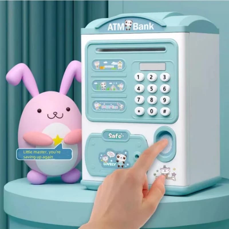 Scatola di deposito per impronte digitali per banconote Scatola di deposito per monete ATM elettroniche Cassaforte per contanti Grande banca spaziale Blocco password per bambini Gi di compleanno
