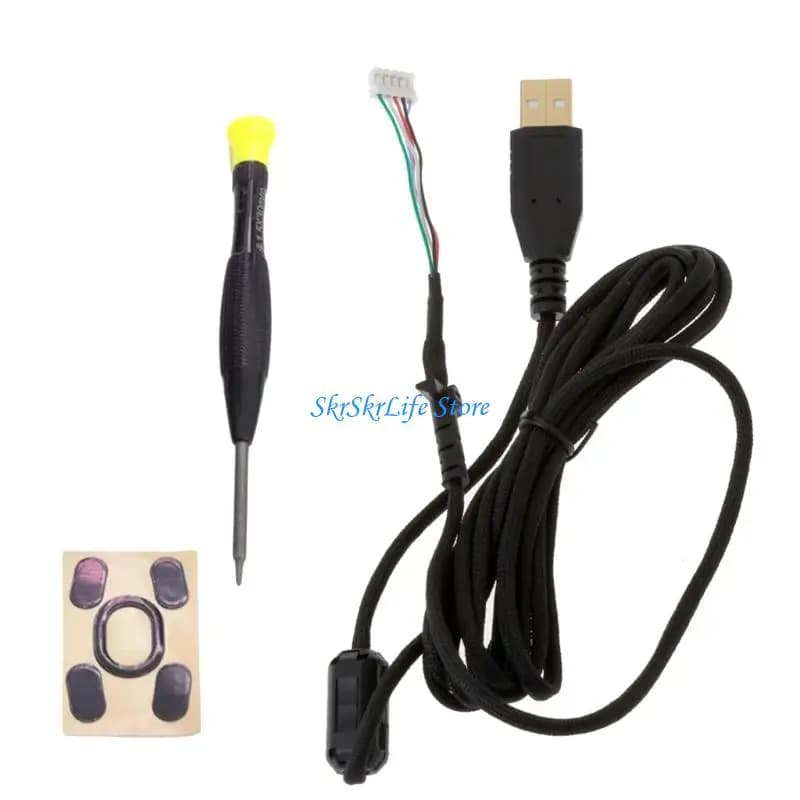 E65E Professional Gaming Office Mouse Cable Feet Sticker Repair Tool For G102 Mouse