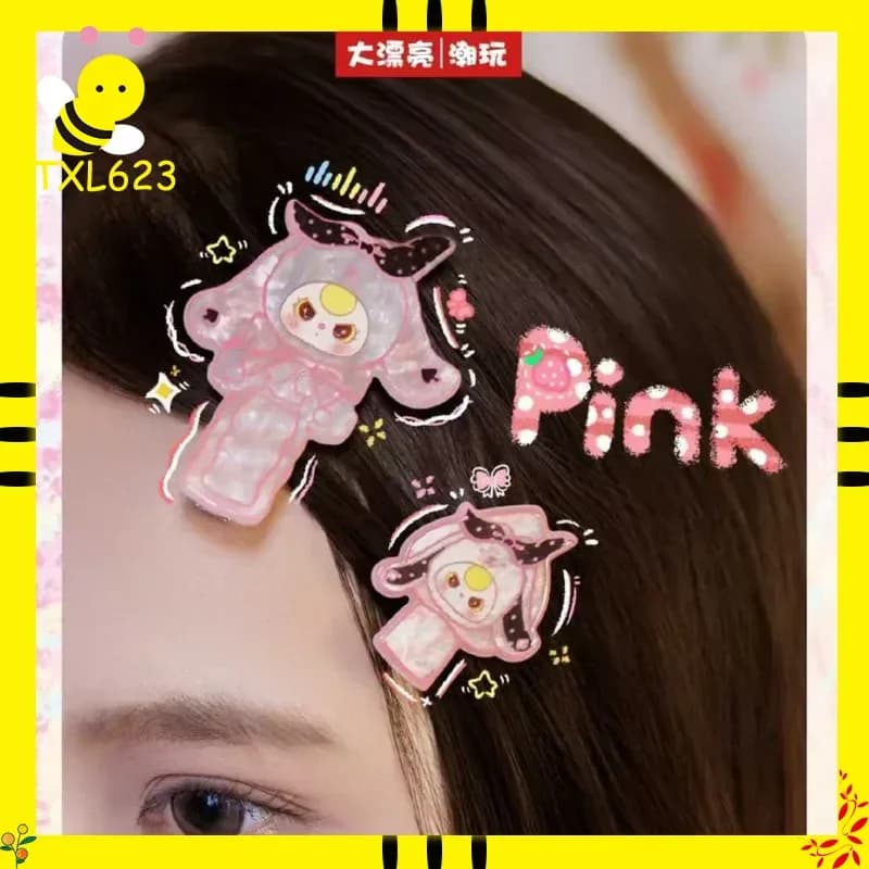 Scatola a Sorpresa con Tre Fermagli per Capelli per Bambini, Accessori per Capelli con Personaggi Cartoon, Giocattolo Misterioso