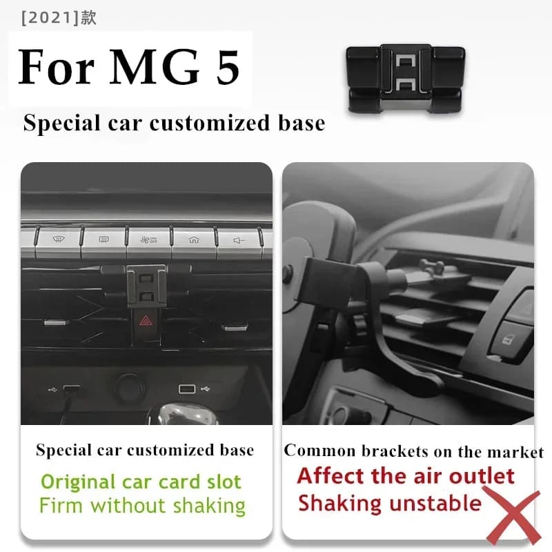 2021 Per MG 5 MG5 Supporto per telefono cellulare Caricatore wireless Morris Garages Supporto per auto Staffa di navigazione Supporto GPS 360