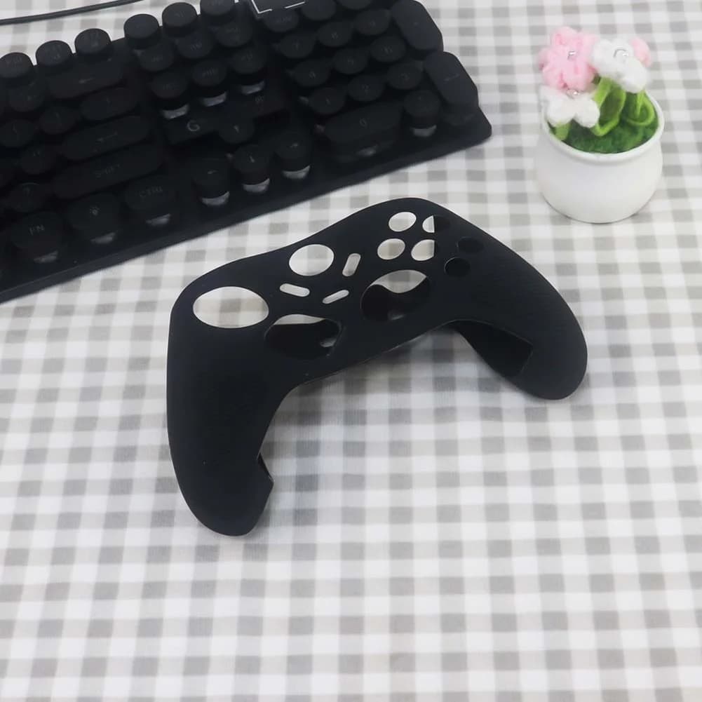 1 Pezzo Custodia Protettiva per Controller di Gioco in Silicone Nera per FLYDIGI Vader 5 Pro/5S, Cover Antiurto con Strumento Completo