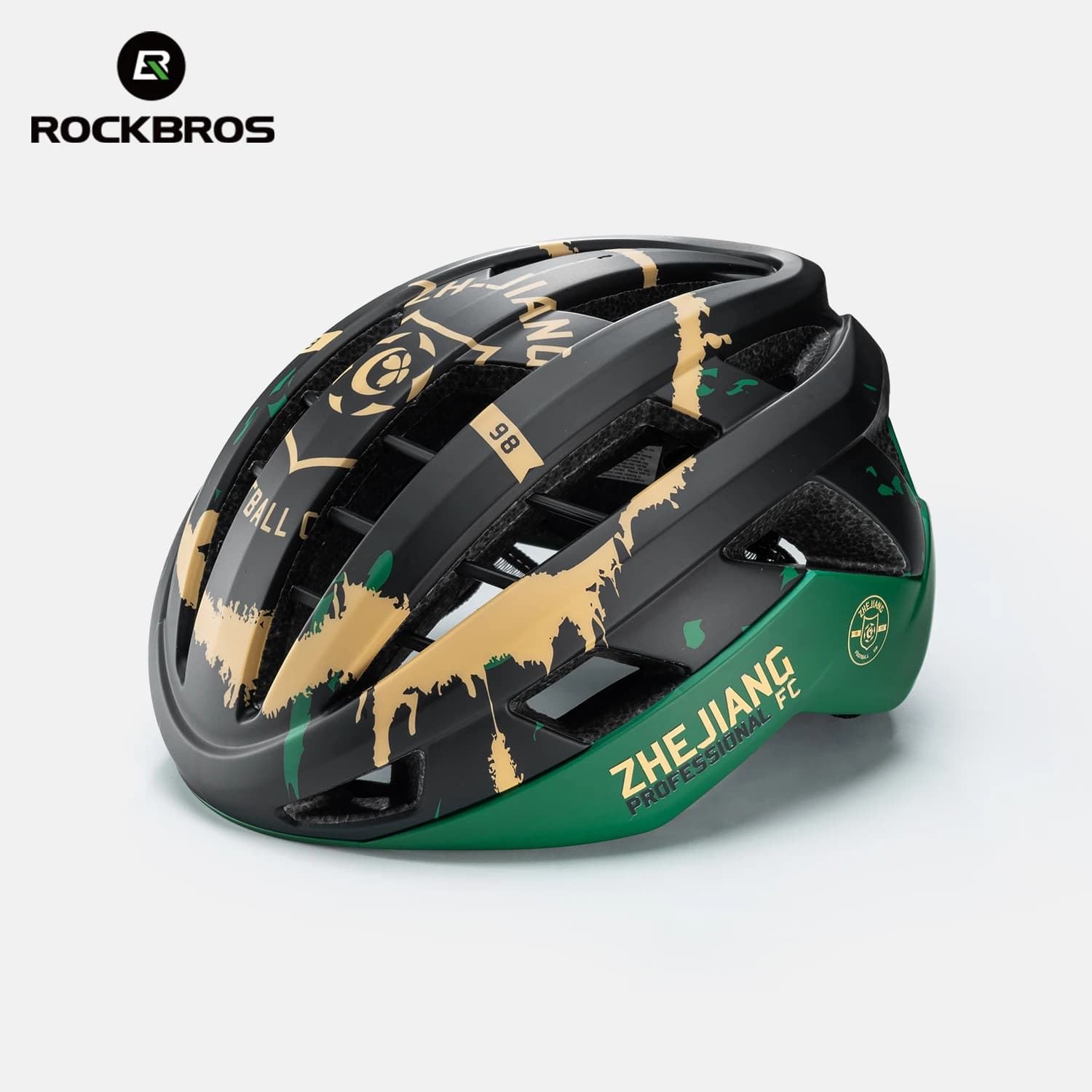 ROCKBROS Cycling Helmet Riding Helmet with fully shaped adjustable keel Safe sports helmet with 16 holes deviation