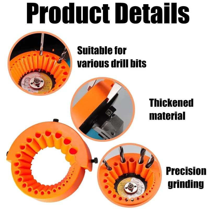 Multi-purpose drill bit grinding machine Polishing tool Parts for 125 mm angle grinder for 2-13 mm drill bits