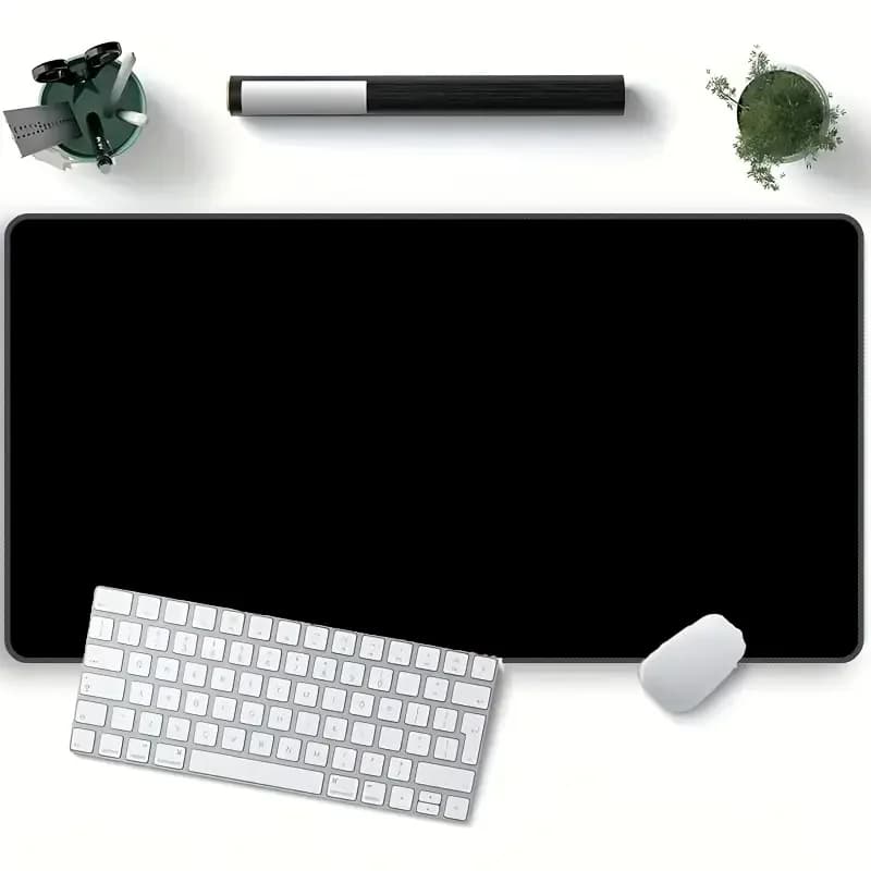 Black Mouse Mat XXL Game mouse mat Large desk mat PC player mat Laptop desk mat Computer rubber mouse mat