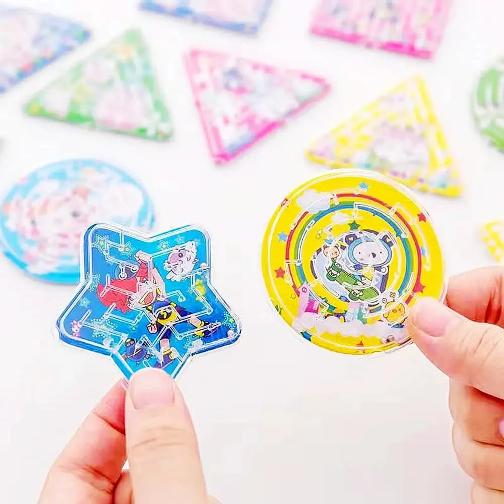 JKJK 12/30 pezzi Regali per feste per bambini Divertente gioco labirinto con perline Confezione regalo per il giorno dei bambini