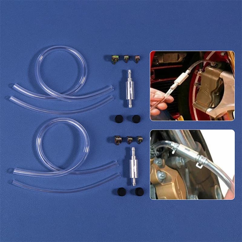 Kit di attrezzi per pompa di spurgo freni per auto e moto – Set di tubi flessibili per liquido per cambio olio e frizione idraulica per Pit e Dirt Bikes
