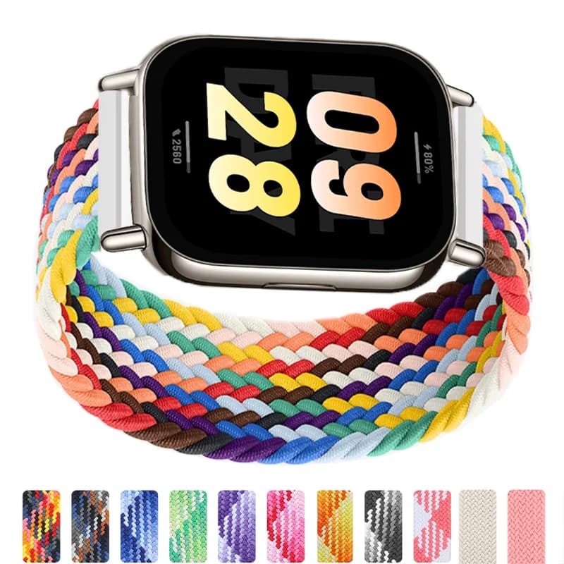 Cinturini da 22mm 20mm per Samsung Galaxy watch FE/7/6/5/5 Pro/4 classico braccialetto intrecciato Solo Loop Redmi Watch 5/Xiaomi Watch S4 band