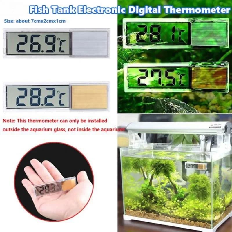 1 pz termometro per acquario elettronico digitale misurazione della temperatura dell'acquario accessori per acquari
