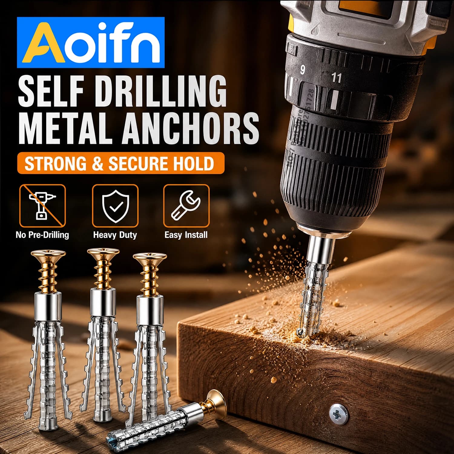 6/8mm Expansion Pipe for Hollow Wall Metal Expansion Screws Kit Self Tapping Screws Pipe Drilling Plug Fastener Bolt Anchor