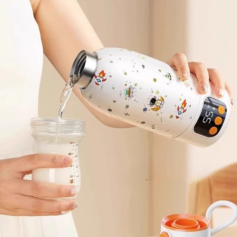 Portable Constant Temperature Kettle Wireless Boiling Water Mixer Insulated Milk Frother Cup