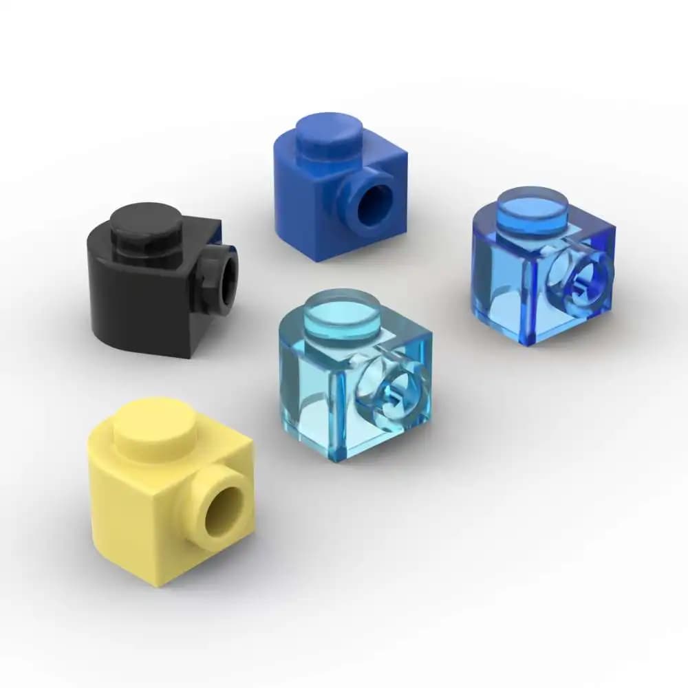 MOC 10PCS Parte Mattoni 3386 Rotondo 1x1x2/3 Mezzo Cerchio Building Blocks Set Esteso Con Perno Laterale Particelle Giocattolo Di Compleanno Regali Per Bambini