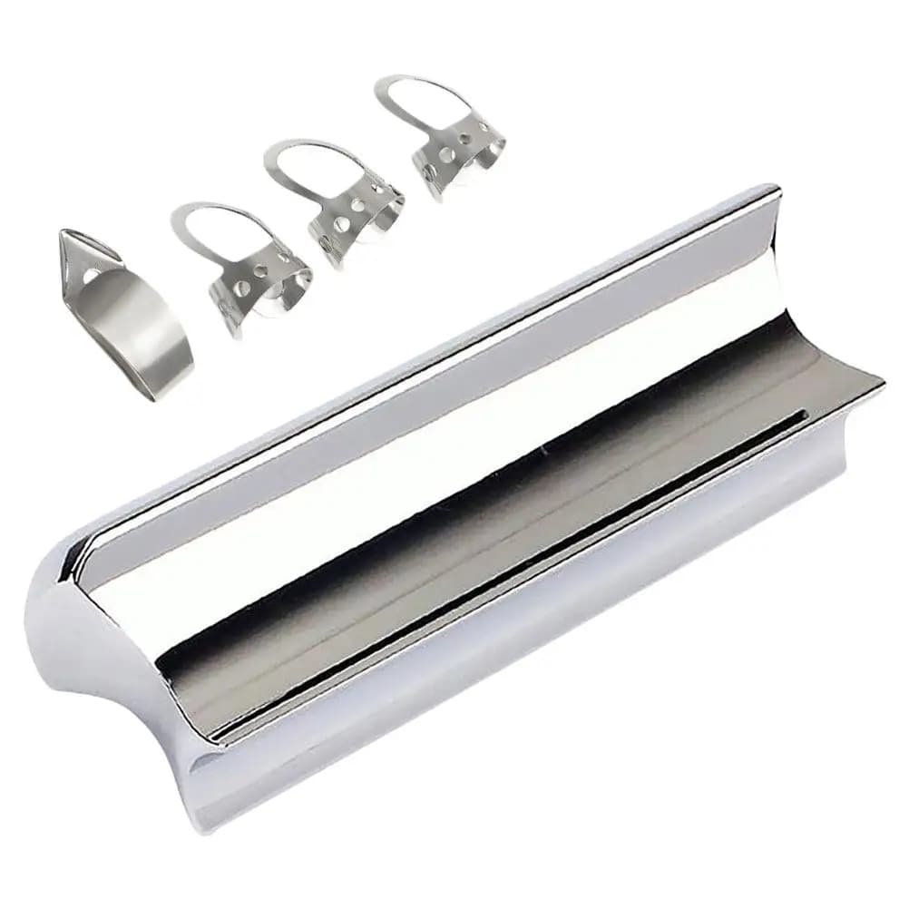Set di 5 Sladi per Chitarra in Acciaio Inossidabile, Barre per Tono per Chitarra Elettrica, Plettri in Metallo, Set Professionale, Barra per Tono Cromata Dura, Slider per Dita