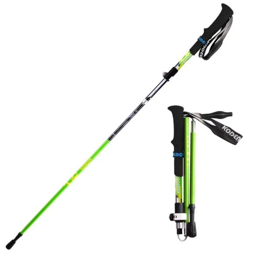 Carbon Trekking Stick for Outdoor Foldable Carbon Fiber Light Climbing Telescopic Trekking Muletta Background Hand Stick One Piece