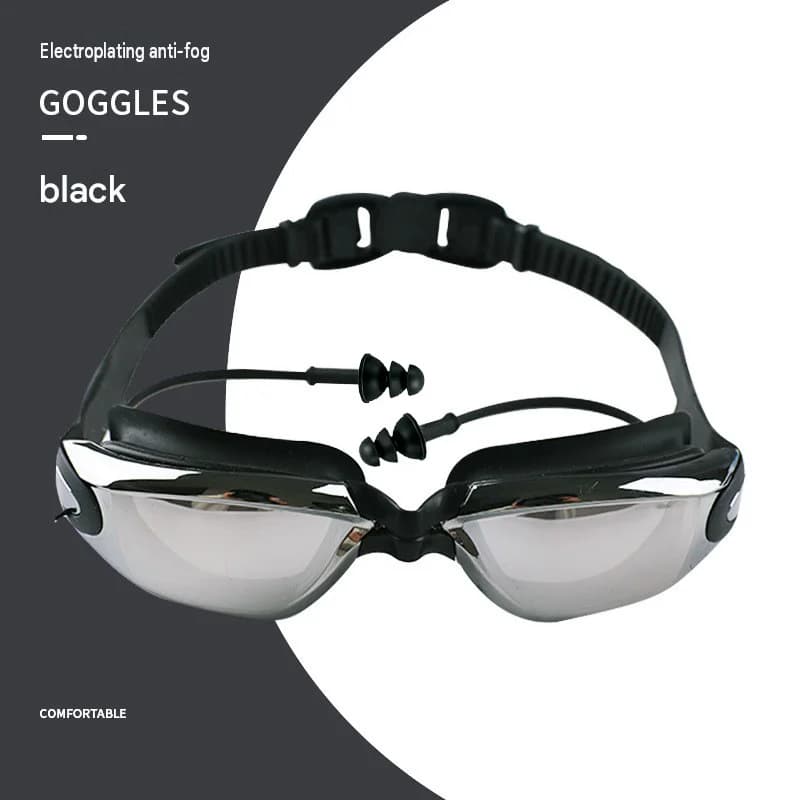 Swimming Goggles for Adults, Anti-Fog & Leakproof Swim Goggles with UV Protection, 180° Wide Clear Vision, Comfortable Waterproo