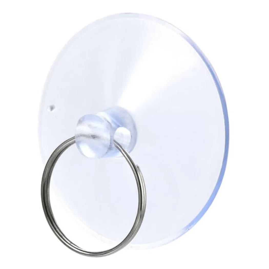 Utile di alta qualità Hot New Ventose Piastrelle Parete Finestra 45mm Bagno Trasparente Gancio per appendere con anello 25mm