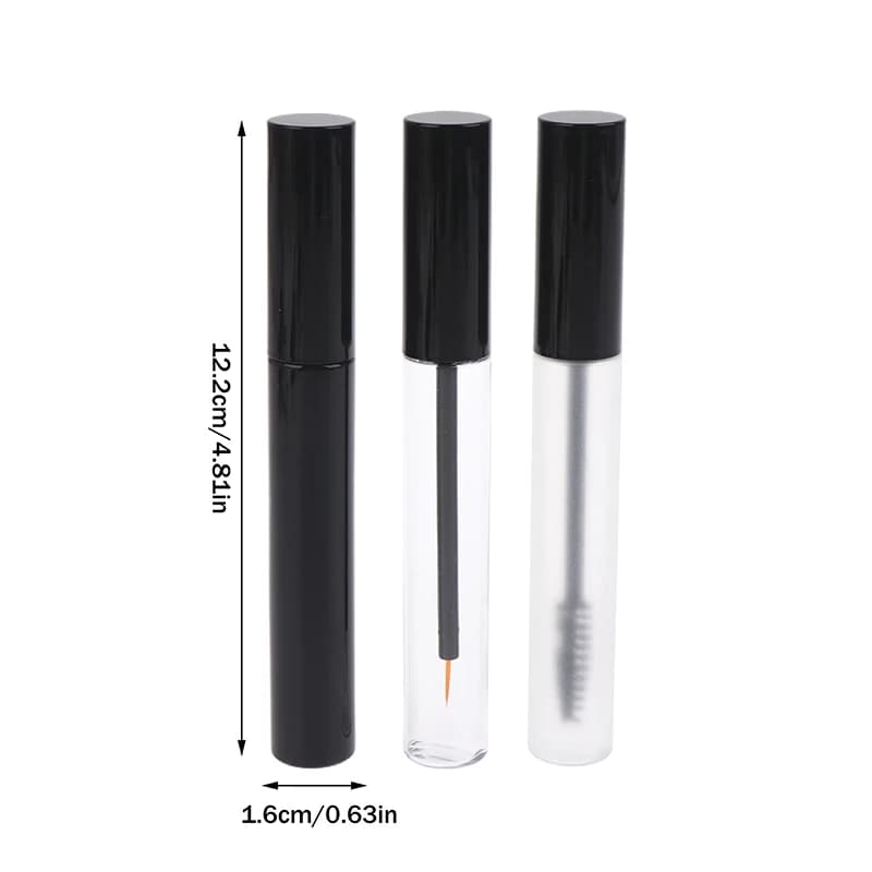 New Vacuum Hose for 12ml Mascara with Scovolino, Liquid Flacon Crescita Ciglia, Container for Application Eyeliner Cream