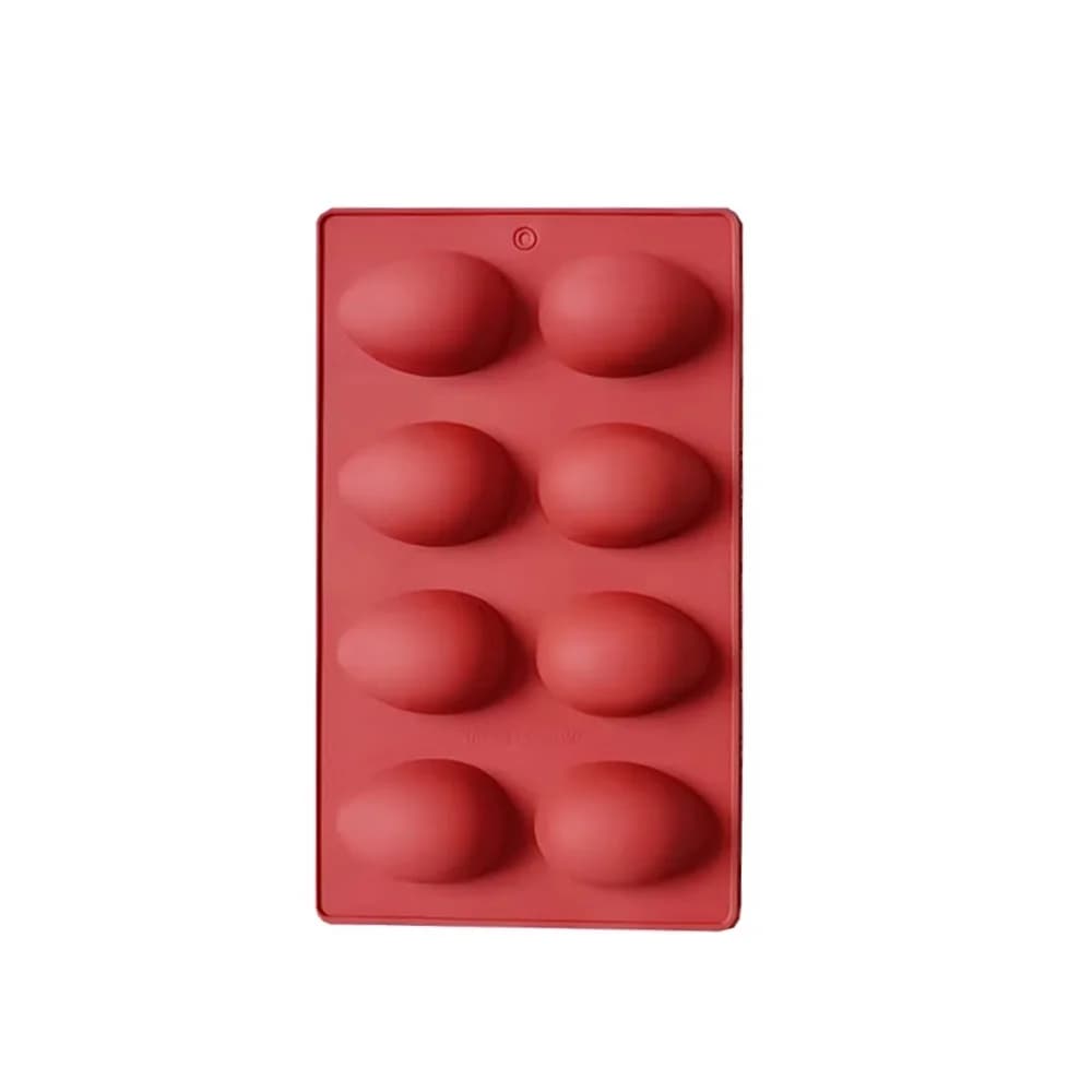 Stampo per torta 3d Stampo per uova di dinosauro in silicone Stampo in silicone a forma di uovo Rosso mattone per cuocere torte che realizzano feste di compleanno