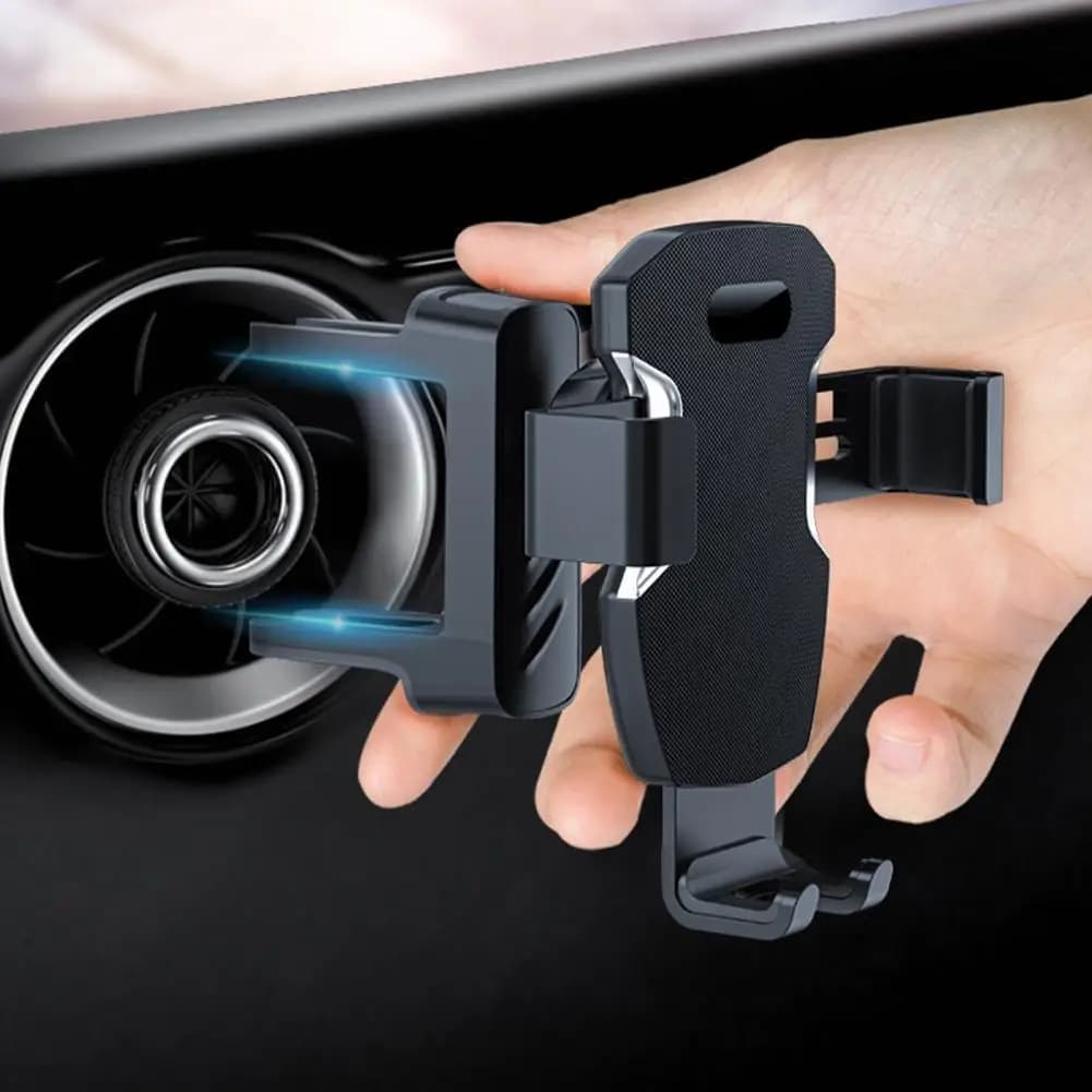 Supporto Universale Rotondo per Telefono da Auto con Clip per Bocchetta dell'Aria, Base a Sfera da 17mm, Accessori per Supporto Telefono Auto