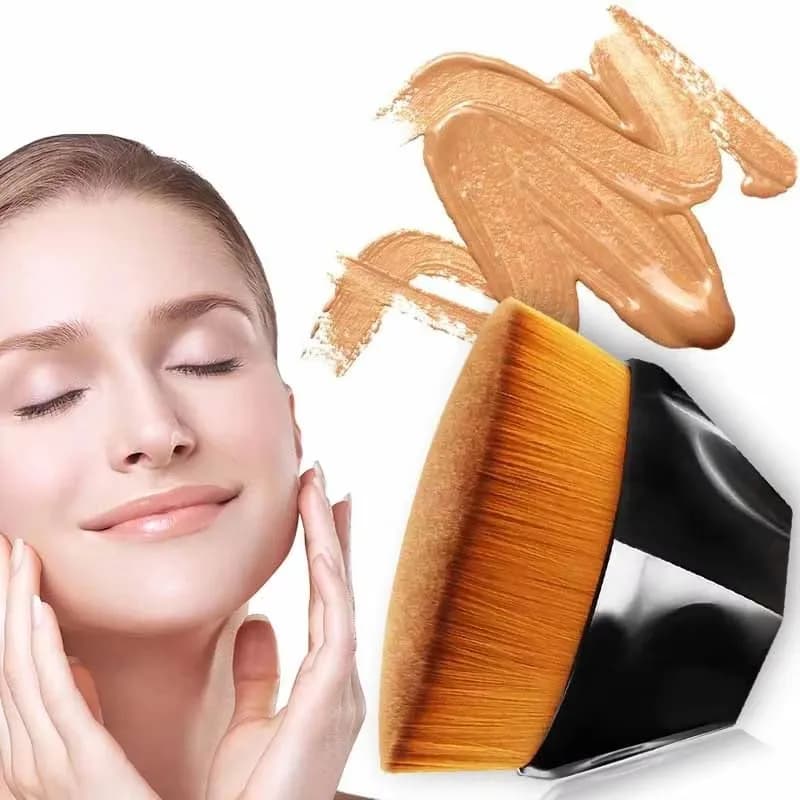 Set di Pennelli per Trucco Esagonali 1/2/3/4 Pezzi, Pennello Magico per Fondotinta Impeccabile, Set di Pennelli Cosmetici Portatili Professionali