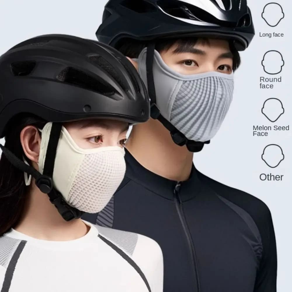Elastic UPF200+ Ice Silk Mask Summer Face Mask Face Cover Solid Color UV Protection Face Gini Mask Sports