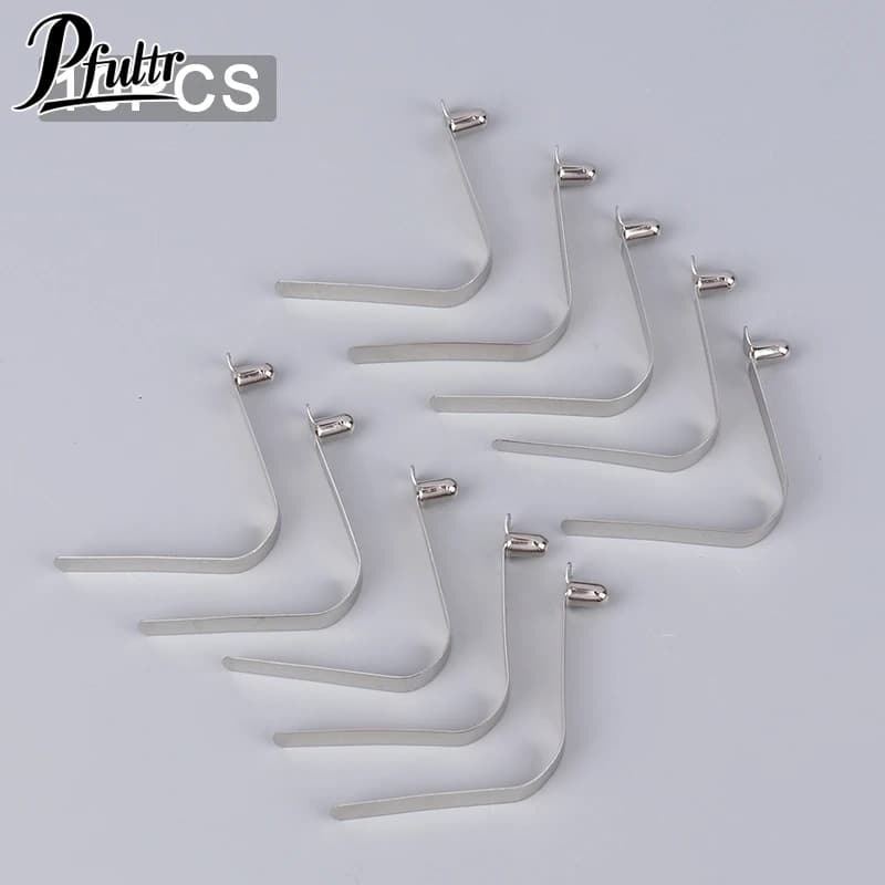 10 pz tubo pulsante singolo chiusura a scatto tipo V Caravan in acciaio Kayak Paddle Clip a molla morsetto a pressione perno palo tenda