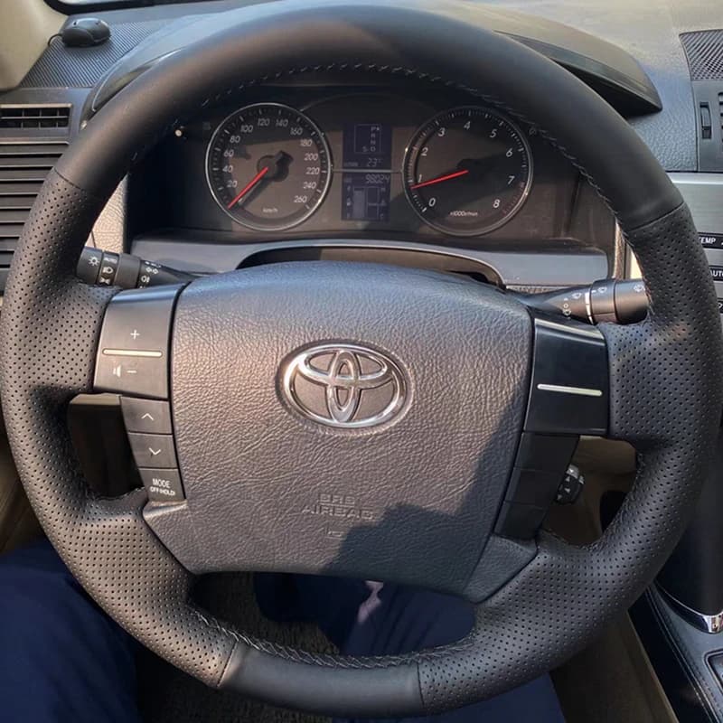 Custom Cover for Auto Breathable Seat Cover 100% suitable for Old Toyota MARK X REIZ interior accessories Auto steering wheel cover