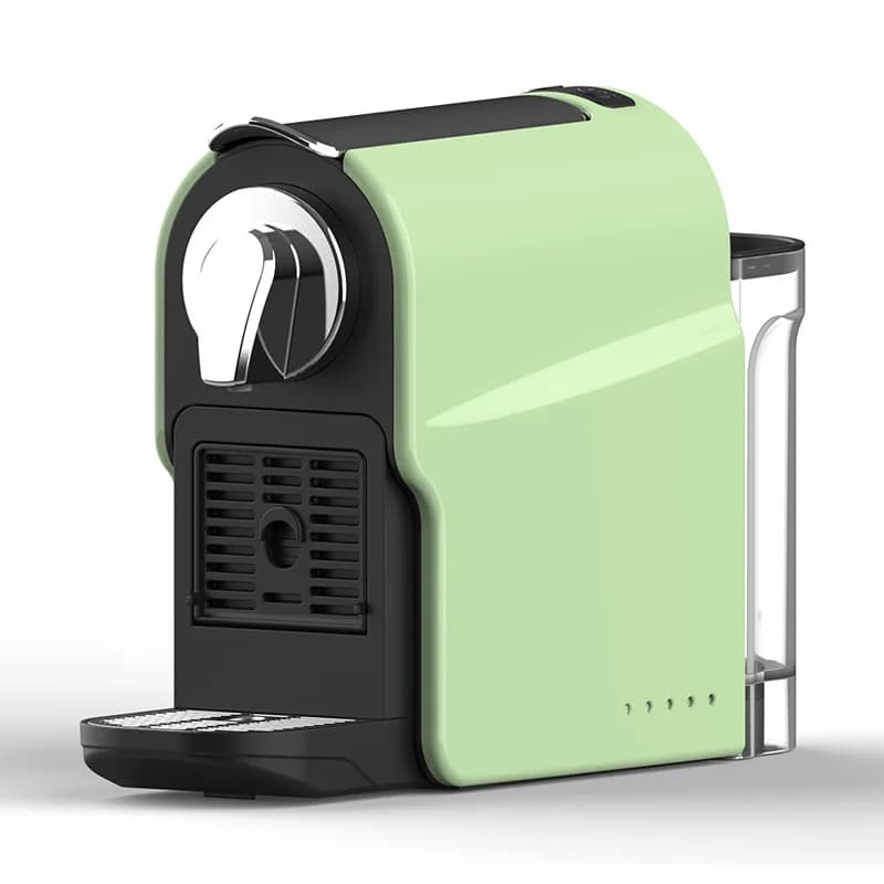 Mini Hotel Room Italian Espresso Capsule Coffee Machine Avocado Green Compact Portable Single Serve Capsule Coffee Maker