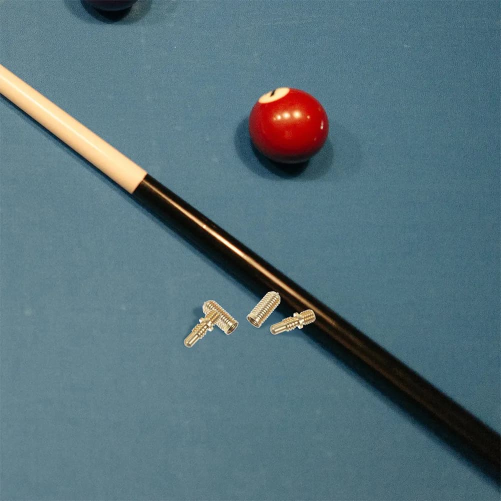 4 Set di Prolunghe per Stecche da Biliardo con Viti in Rame, Parti di Connessione Robuste per Stecche da Biliardo, Viti in Rame Resistenti