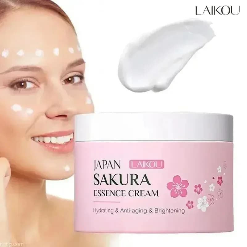 LAIKOU Japan Sakura Face Cream Smoothing Moisturizer Whitening Nourishing Oil Control Skin Care 25g