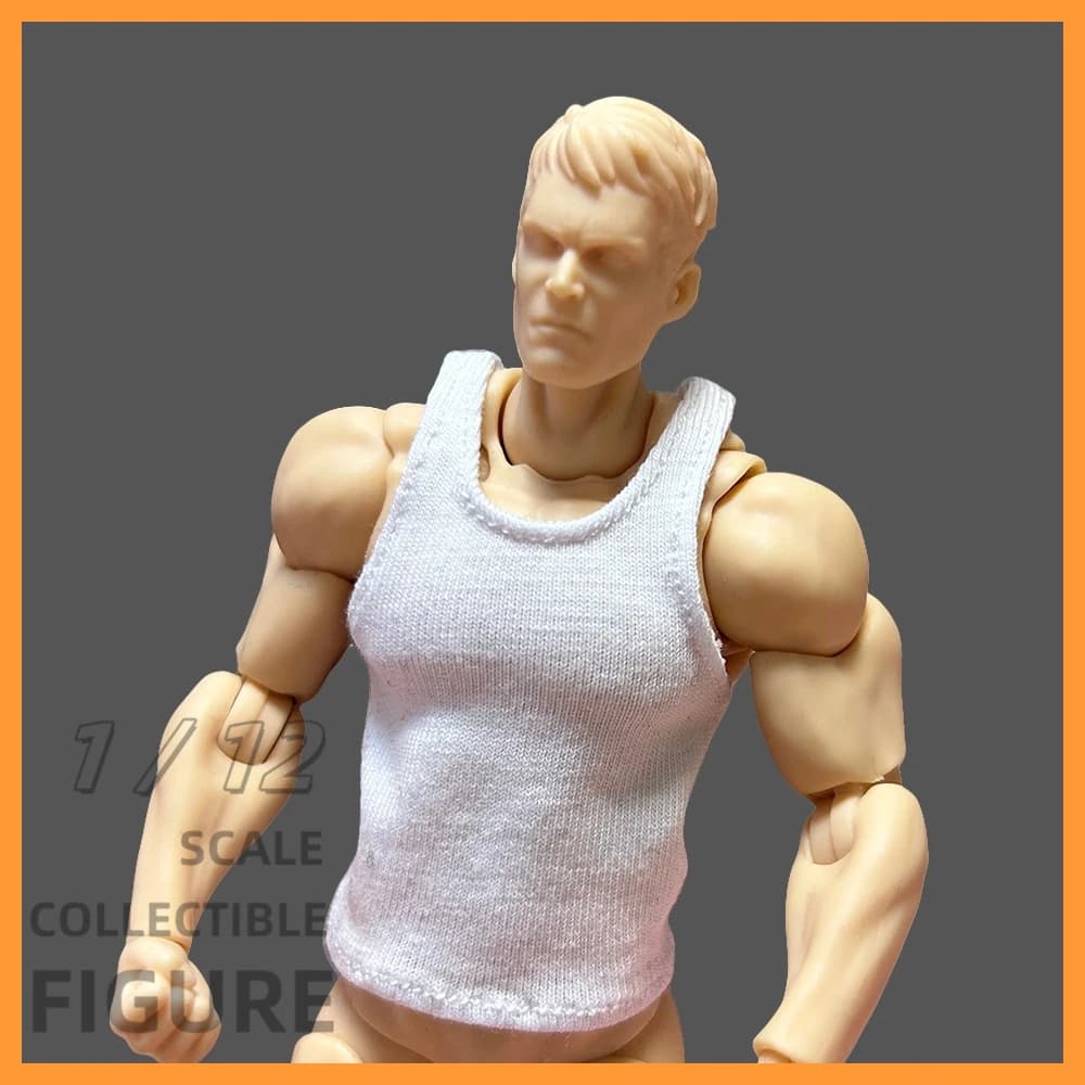 Carro armato sportivo da uomo con gilet sottile in scala 1/12 per action figure da 6 pollici 3A MEZCO bambole giocattolo