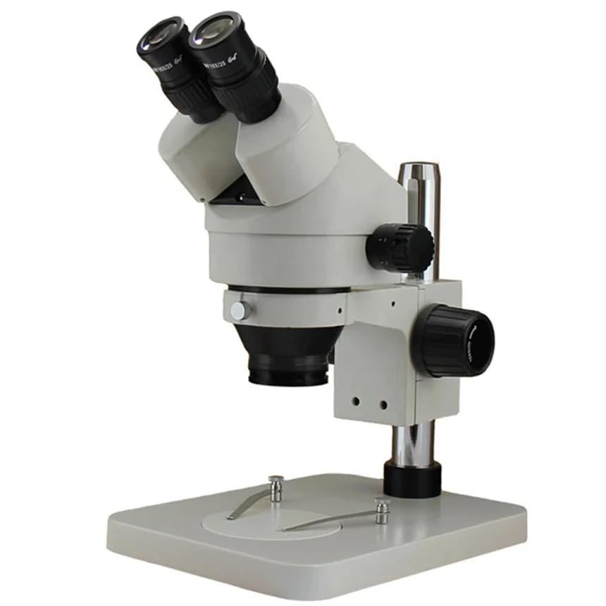 Microscopio Stereo Binoculare Industriale con Zoom 7x-180x per Ispezioni
