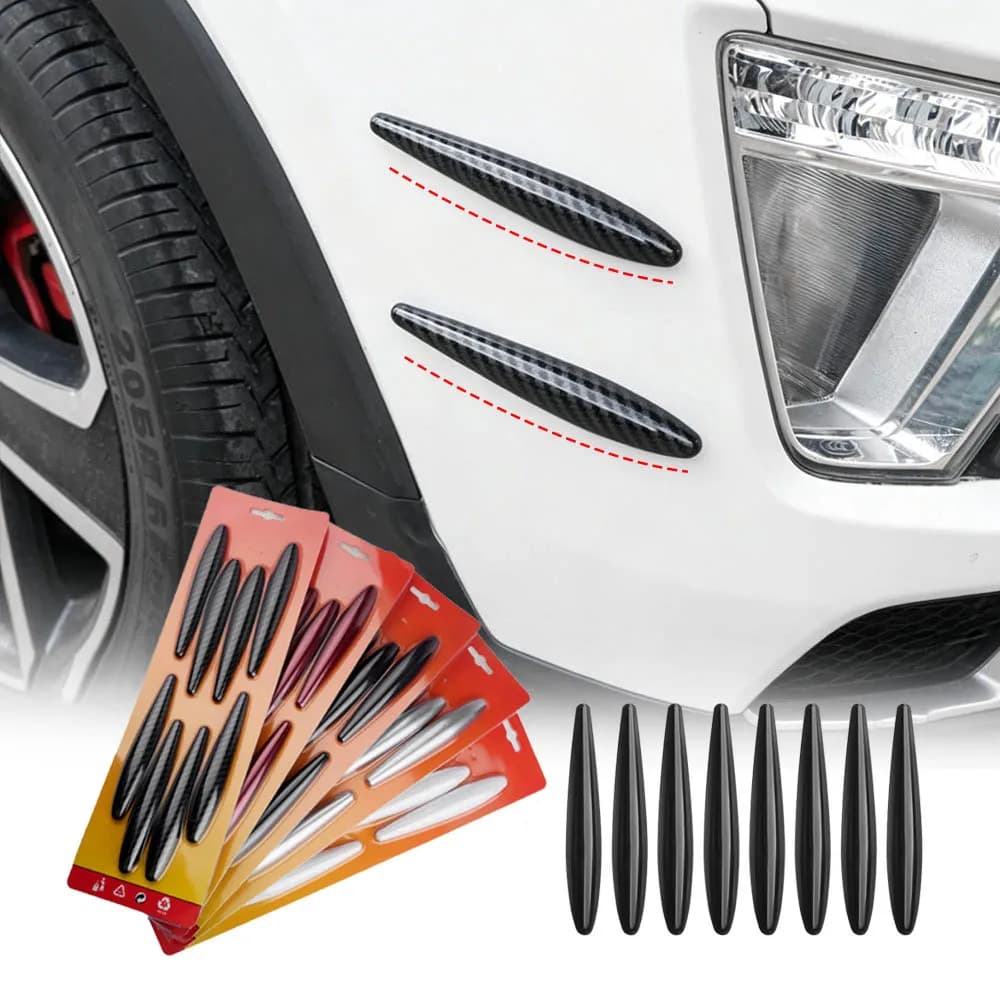 Set di Accessori per Tuning Auto: Decorazione Paraurti, Diffusore, Splitter, Alette, Spoiler, Canard, Protezione Sottoscocca