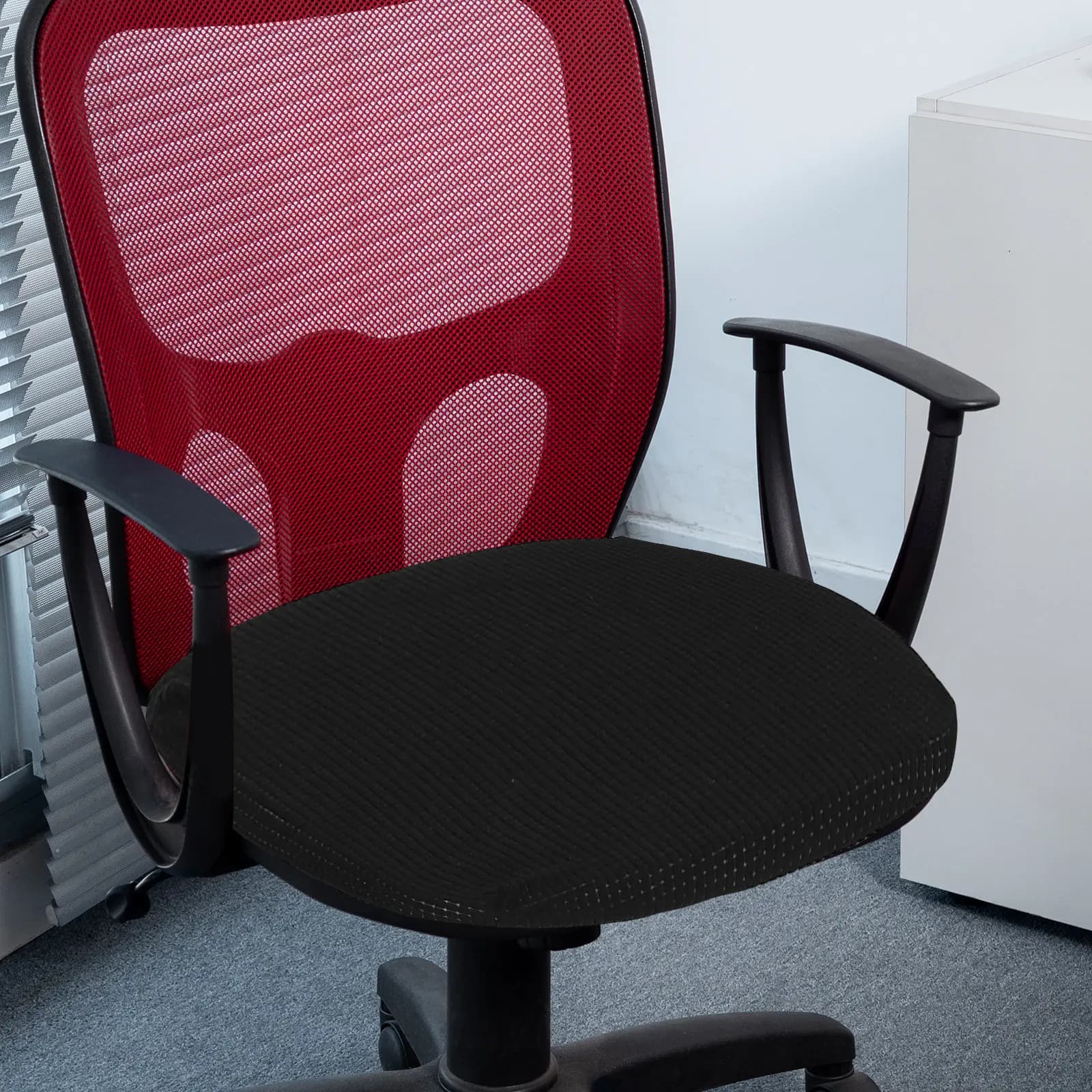 2 Pezzi Coprisedia Elastici, Protezione per Sedia da Ufficio, Copertura Imbottita Comfort per Gaming, Dormitorio, Casa e Ufficio
