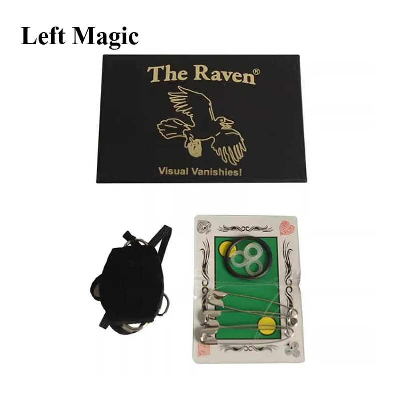 The Raven Magic Tricks Gimmick puntelli grande Visual Vanishing Coin Magie Close-Up Street prodotti professionali Magia giocattoli mago