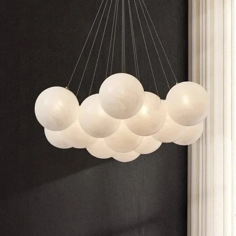 Lampade a sospensione a LED con sfera di vetro nordica per soggiorno tavoli per alimenti studio camera da letto lampadario decorazioni per la casa luster apparecchi di illuminazione