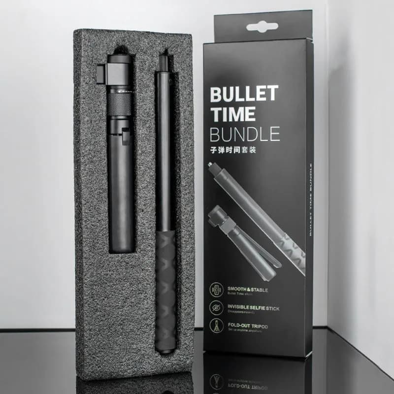 Per Insta360 X X2 X3 X4 X5 One RS R EVO Bullet Time Bundle Maniglia di rotazione + 1/4 Selfie Stick Palmare Monopiede Macchina fotografica sportiva