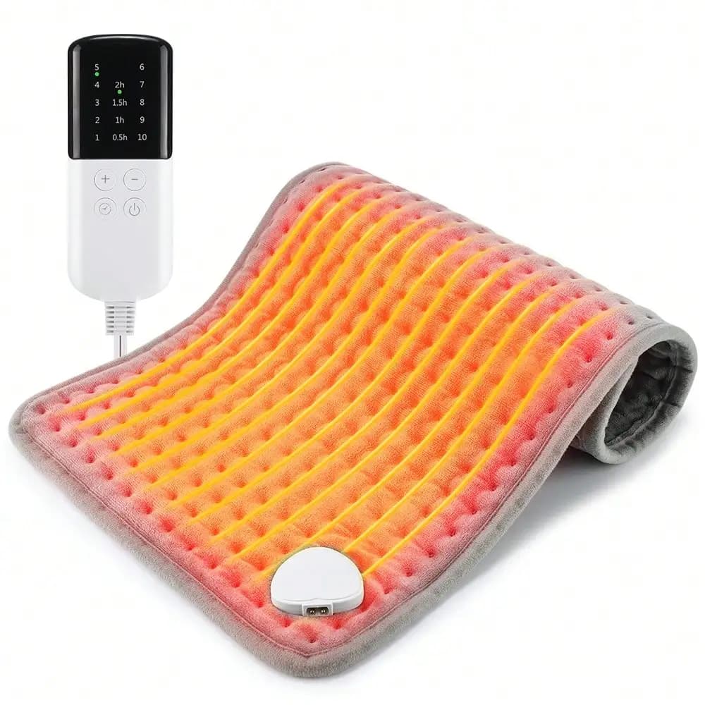 Hailicare Electric Heating Pad Multifunctional Physiotherapy Heating Pad Heating Blanket Cushion 10 Levels Temperature Adjustment 4 Levels Of Timing For Hands Back Legs Shoulders Neck Spine Pain Relief Winter Warm,Holiday Gift