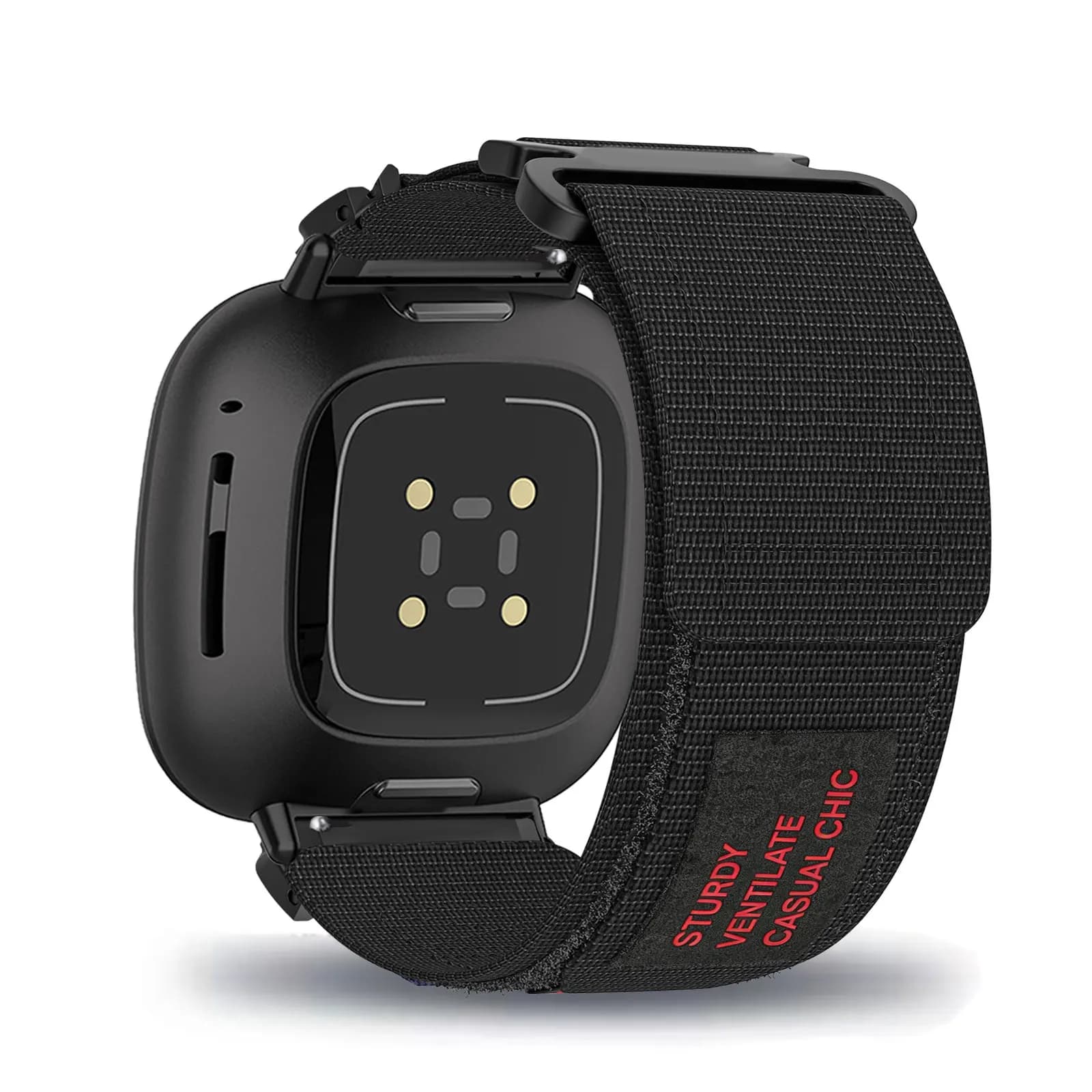 Cinturini in nylon con velcro per Fitbit Versa 4/Versa 3/Sense/Sense 2 per uomo e donna