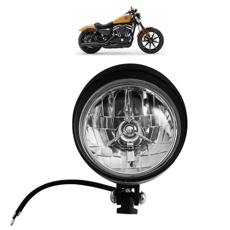 5-3/4" H4 motorcycle light for custom bicycle accessories Harley Cruisers Choppers