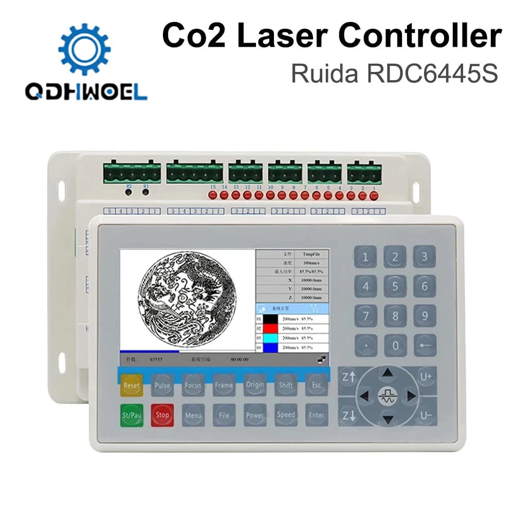 Controller Laser CO2 QDHWOEL Ruida 6445S RDC6445S, Aggiornamento per Sistemi 6445 6445G RDC6445G per Macchine da Taglio e Incisione