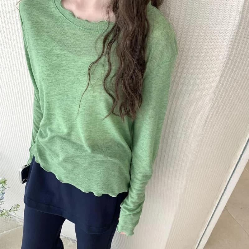 Spring Summer White T-shirt Loose Fit Petal Sleeve Cover-up Female Chic Fungus Neck Tees Tops See Through Korean Lady T Shirt