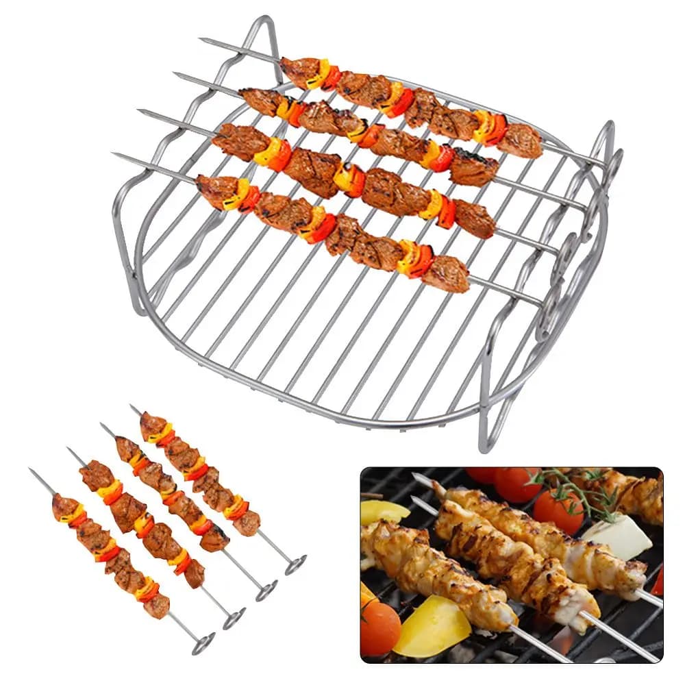 Durable Accessories for Air Frying Machine Bakery Tray Grid Oven Plates Air Frying Tray